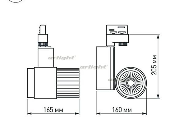 Светодиодный светильник LGD-537WH-40W-4TR Warm White 38deg (Arlight, IP20 Металл, 3 года) фото:6