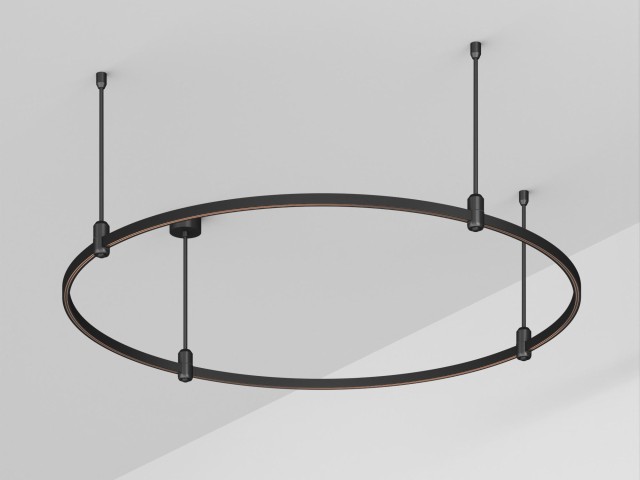 Основание ART-APRIORI-ROUND-ROD-400-R1200 (BK) (Arlight, IP20 Металл, 3 года) фото:1