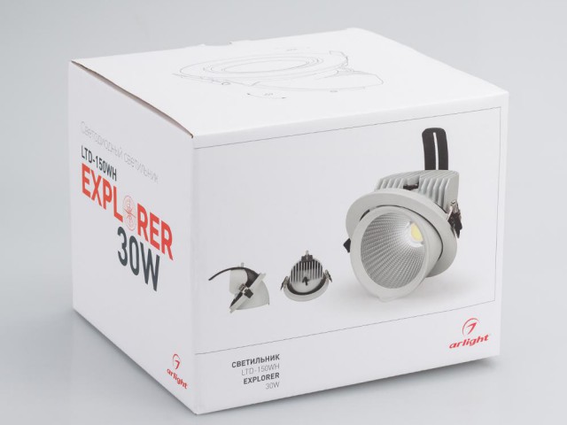 Светильник LTD-150WH-EXPLORER-30W Warm White 38deg (Arlight, IP20 Металл, 3 года) фото:18