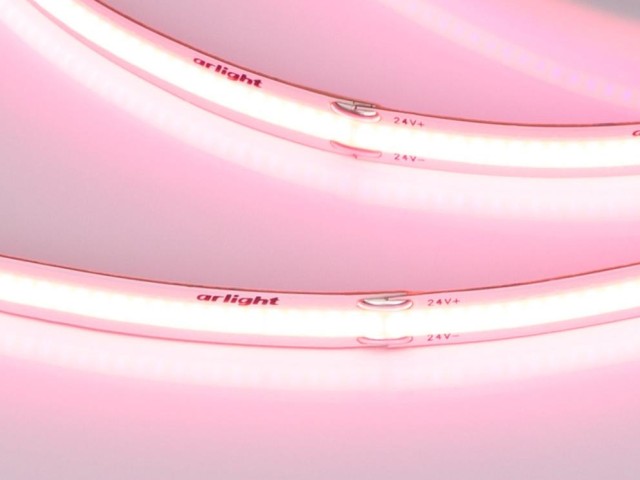 Лента COB-X480-8mm 24V Pink (8 W/m, IP20, 5m) (Arlight, -) фото:1