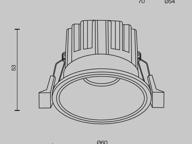 Встраиваемый светильник Technical DL058-7W3K-B фото:4