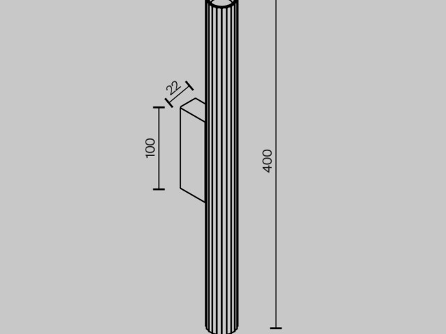 Настенный светильник (бра) Technical C082WL-12W2.7K-B фото:1