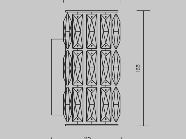 Настенный светильник (бра) Maytoni DIA008WL-1CH фото:1