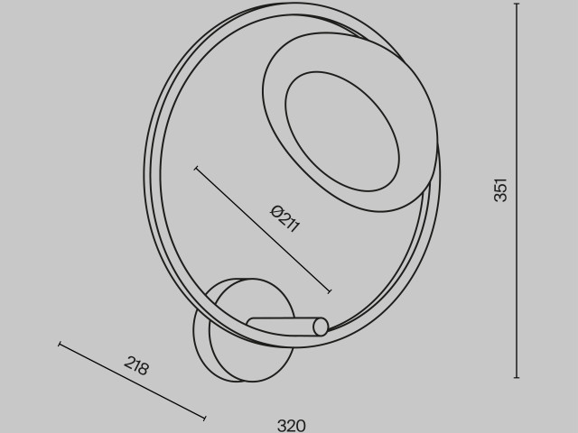 Настенный светильник (бра) Maytoni MOD327WL-L5BS3K1 фото:12