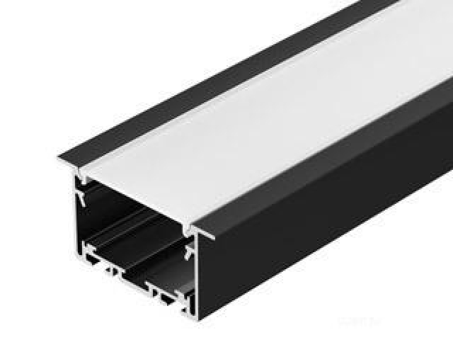 Профиль S2-LINIA69-F-2500 SEAMLESS BLACK (Arlight, Алюминий) фото:3