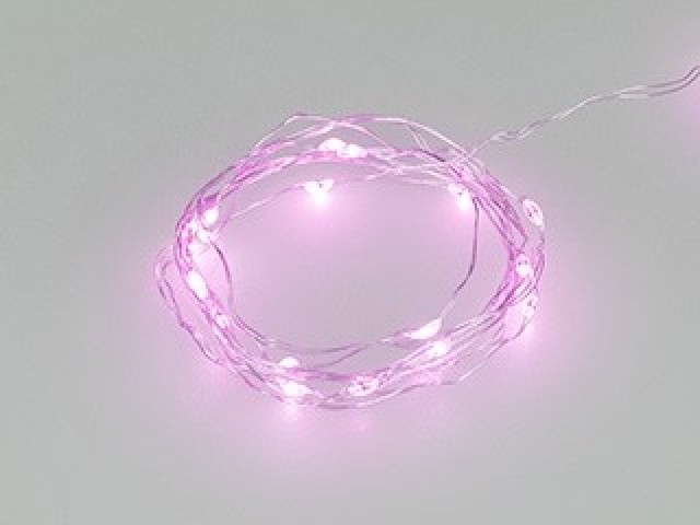 Светодиодная гирлянда ARD-DEW-HOME-2000-CLEAR-20LED-STD Purple (3V, Battery Pack) (Ardecoled, IP20) фото:1
