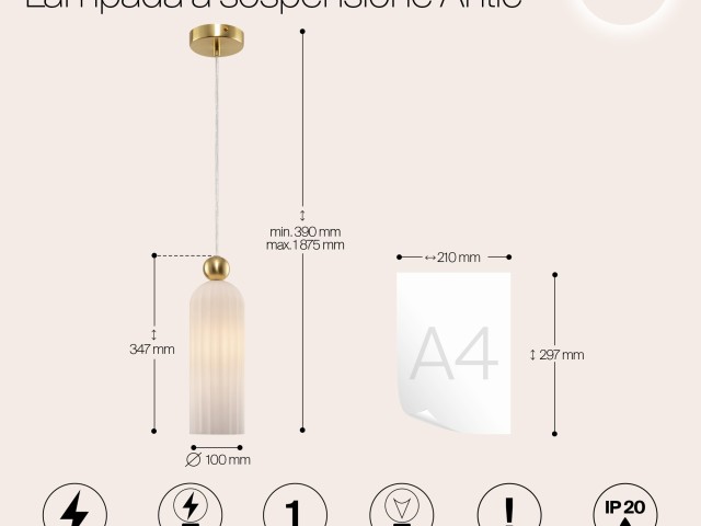 Подвесной светильник Maytoni MOD302PL-01W фото:5
