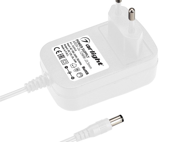 Блок питания ARDV-24-12WW-J3.5mm (12V, 2A, 24W) (Arlight, Адаптер, 3 года) фото:2