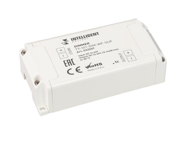 INTELLIGENT ARLIGHT Диммер TY-101-DIM-WF-SUF (12-24V, WI-FI, 433MHz, 1x6A) (IARL, IP20 Пластик, 3 года) фото:1