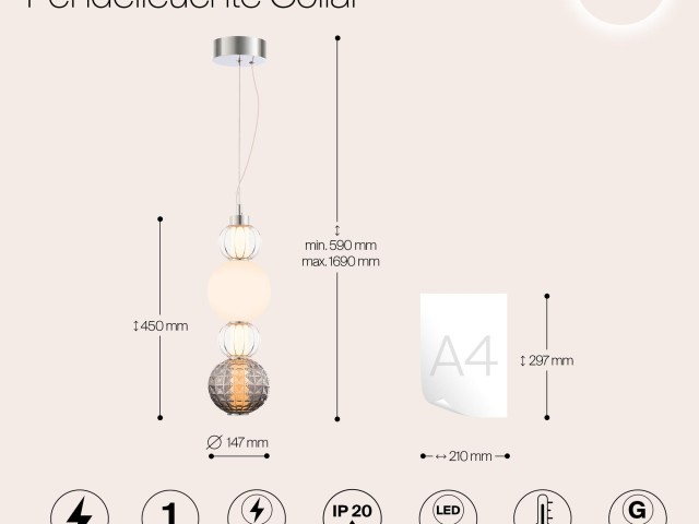 Подвесной светильник Maytoni P069PL-L17CH3K фото:2