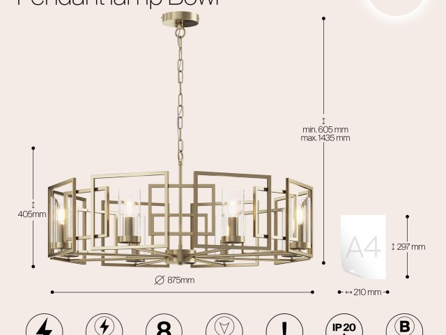Подвесной светильник Maytoni H009PL-08G фото:24