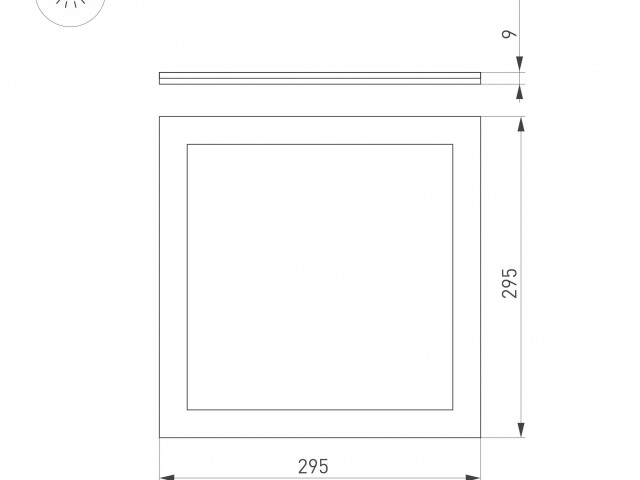 Светильник DL-INTENSO-S300x300-18W Day4000 (WH, 120 deg, 230V) (Arlight, IP40 Металл, 3 года) фото:2