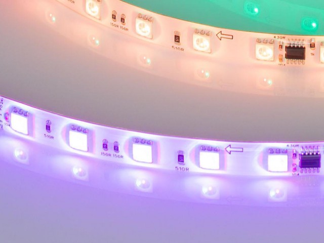 Лента герметичная DMX-SE-B60-10mm 24V RGB-PX6 (14 W/m, IP65, 5060, 5m) (Arlight, -) фото:2