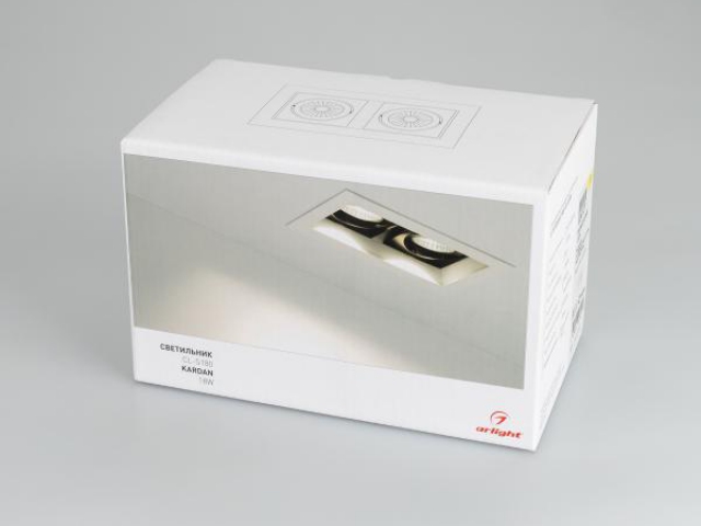 Светильник CL-KARDAN-S180x102-2x9W Day (WH-BK, 38 deg) (Arlight, IP20 Металл, 3 года) фото:14