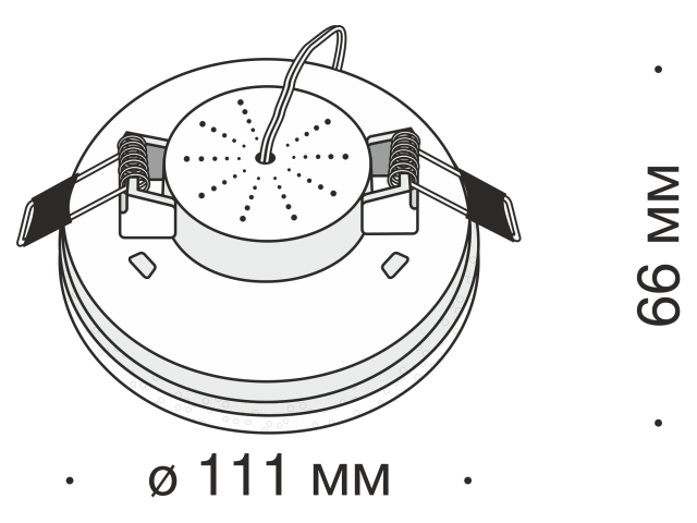 Встраиваемый светильник Technical DL296-6-6W-W фото:2