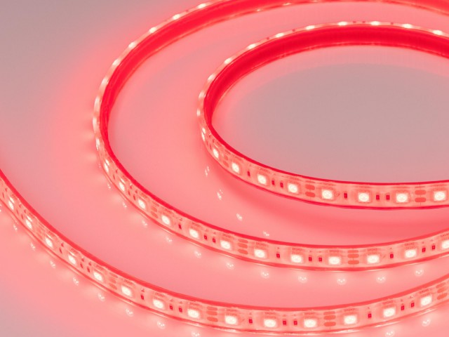 Лента герметичная RTW-PFS-B60-13mm 12V Red (14.4 W/m, IP68, 5060, 5m) (Arlight, 14.4 Вт/м, IP68) фото:8