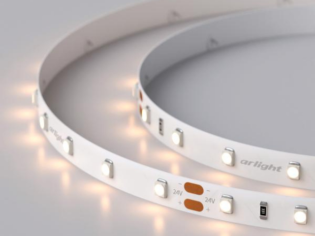Лента RT 2-5000 24V Warm3000 (3528, 300 LED, LUX) (Arlight, 4.8 Вт/м, IP20) фото:10