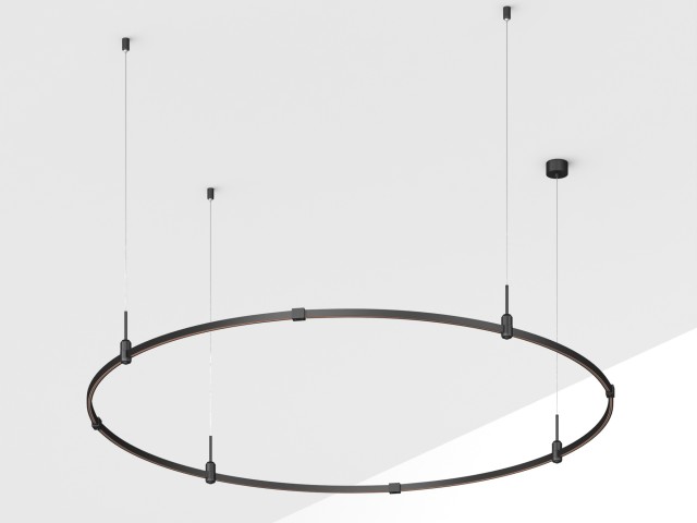 Основание ART-APRIORI-ROUND-HANG-R1800 (BK) (Arlight, IP20 Металл, 3 года) фото:3