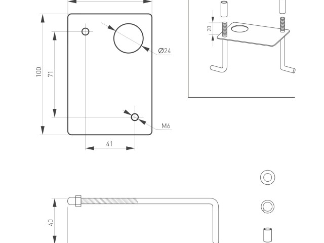 Светильник LGD-MARK-BOLL-H250-7W Warm3000 (GR, 60 deg, 230V) (Arlight, IP54 Металл, 3 года) фото:1