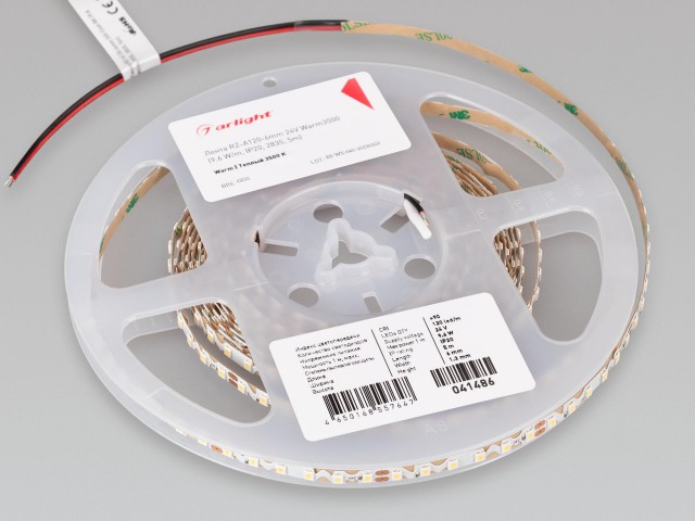 Лента RZ-A120-6mm 24V Warm3500 (9.6 W/m, IP20, 2835, 5m) (Arlight, -) фото:3
