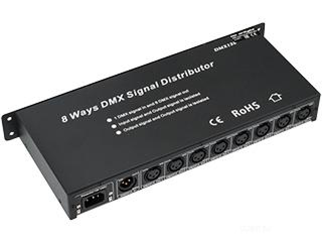Контроллер-распределитель LN-DMX-8CH (230V) (Arlight, IP20 Металл, 1 год) фото:2