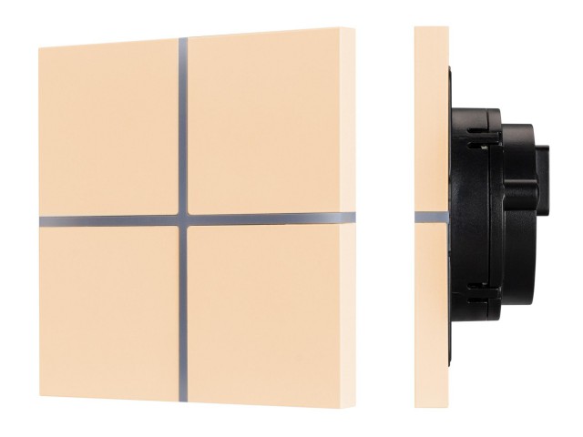 INTELLIGENT ARLIGHT Сенсорная панель KNX-304-13-IN Champagne (BUS, Frameless) (IARL, IP20 Металл, 2 года) фото:1