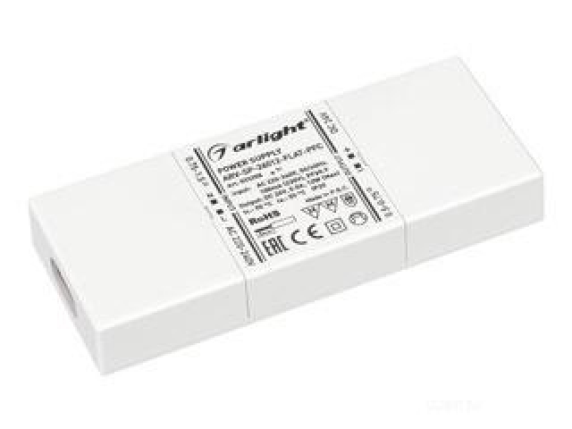 Блок питания ARV-SP-24012-FLAT-PFC (24V, 0.5A, 12W) (Arlight, IP20 Пластик, 5 лет) фото:1