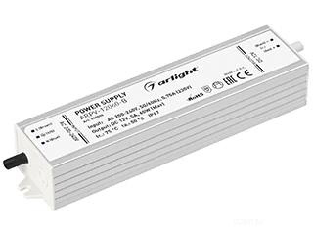 Блок питания ARPV-12060-B (12V, 5.0A, 60W) (Arlight, IP67 Металл, 3 года) фото:4