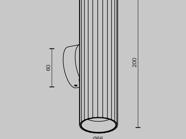 Настенный светильник (бра) Technical C106WL-02-GU10-B фото:9