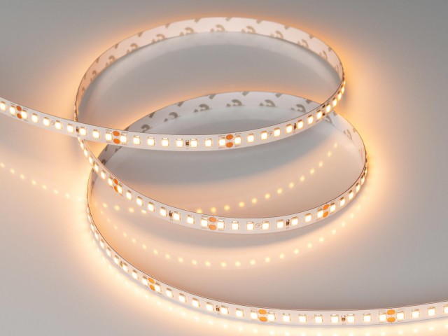 Лента RT-A160-8mm 24V Warm2400 (12 W/m, IP20, 2835, 5m) (Arlight, высок.эфф.150 лм/Вт) фото:3