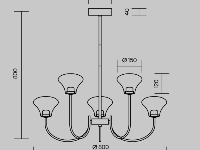 Подвесной светильник Maytoni MOD402PL-L30BS3K фото:14