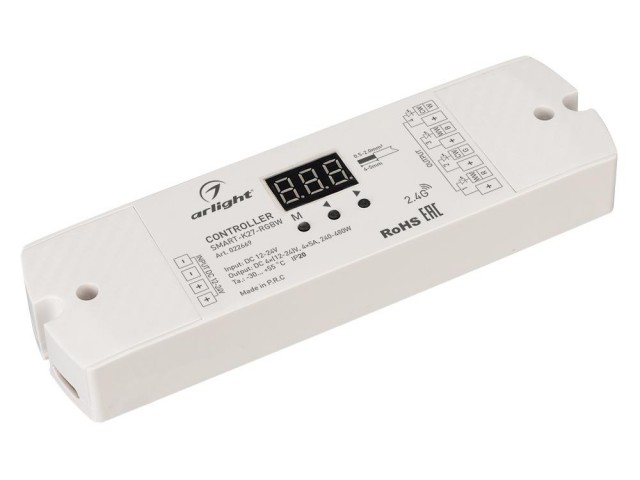 Контроллер SMART-K27-RGBW (12-24V, 4x5A, 2.4G) (Arlight, IP20 Пластик, 5 лет) фото:4
