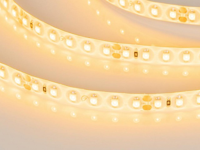 Лента герметичная RTW-SE-A120-8mm 24V Yellow (9.6 W/m, IP65, 2835, 5m) (Arlight, 9.6 Вт/м, IP65) фото:4