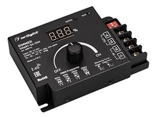 Диммер SMART-D4-DIM (12-24V, 1x20A. 2.4G) (Arlight, IP20 Металл, 5 лет) фото:2