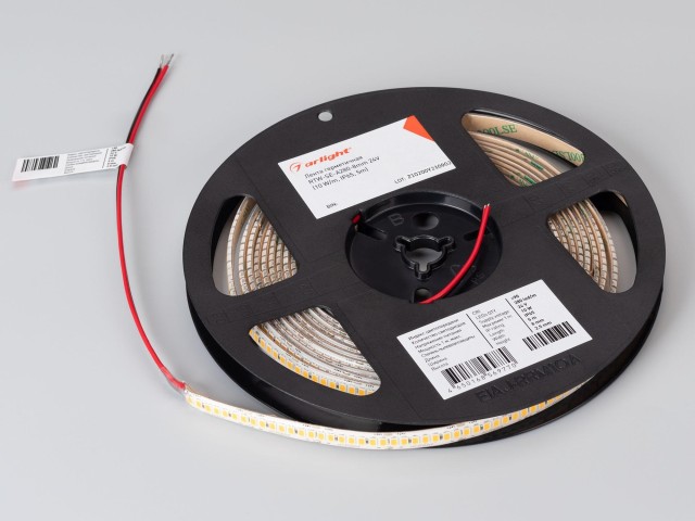 Лента герметичная RTW-SE-A280-8mm 24V Warm3500 (10 W/m, IP65, 5m) (Arlight, 5 лет) фото:4