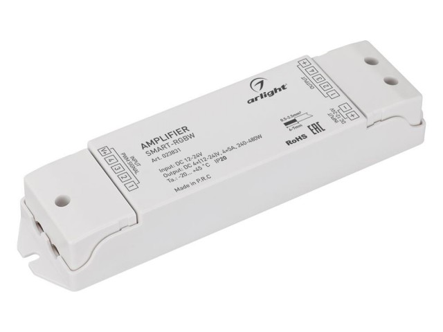 Усилитель SMART-RGBW (12-24V, 4x5A) (Arlight, IP20 Пластик, 5 лет) фото:4