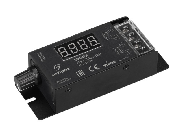 Диммер ARL-SIRIUS-DIM (12-24V, 1x25A, 2.4G) (Arlight, IP20 Металл, 3 года) фото:3