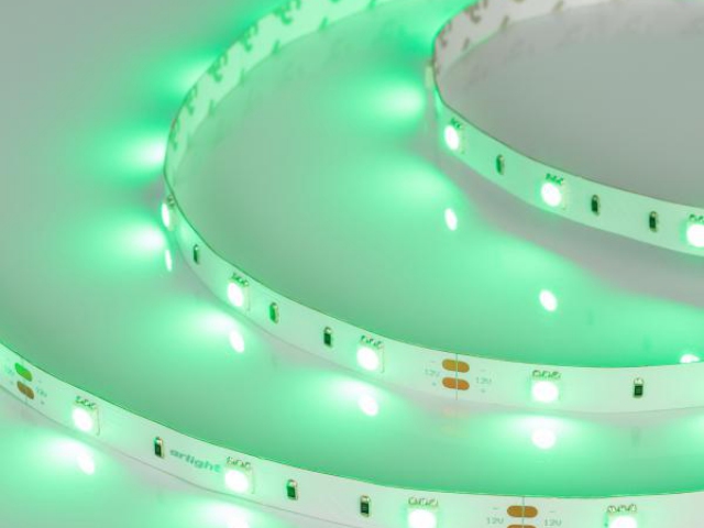 Лента RT 2-5000 12V Green (5060, 150 LED, LUX) (Arlight, 7.2 Вт/м, IP20) фото:13