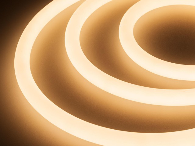Лента герметичная MOONLIGHT-SIDE-A336-D25mm 24V Warm2300 360deg (14.4 W/m, IP65, 2835, 5m, wire x1) (Arlight, Вывод боковой, 3 года) фото:4