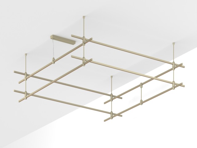 Основание ART-APRIORI-QUADRAT-2-ROD-400-2000x2000 (OG) (Arlight, IP20 Металл, 3 года) фото:1
