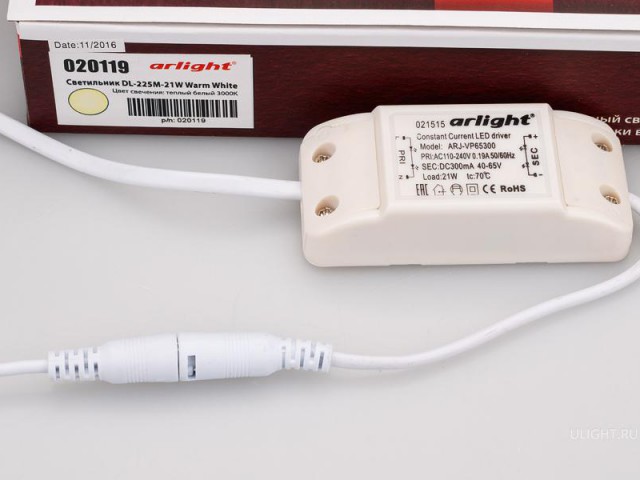 Светильник DL-225M-21W Warm White (Arlight, IP40 Металл, 3 года) фото:12