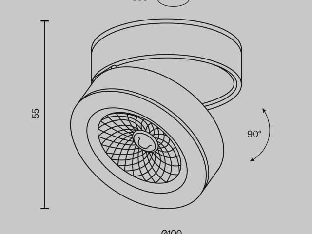 Потолочный светильник Technical C022CL-L12W4K фото:2