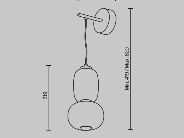 Настенный светильник (бра) Maytoni MOD267WL-L18CH3K фото:11