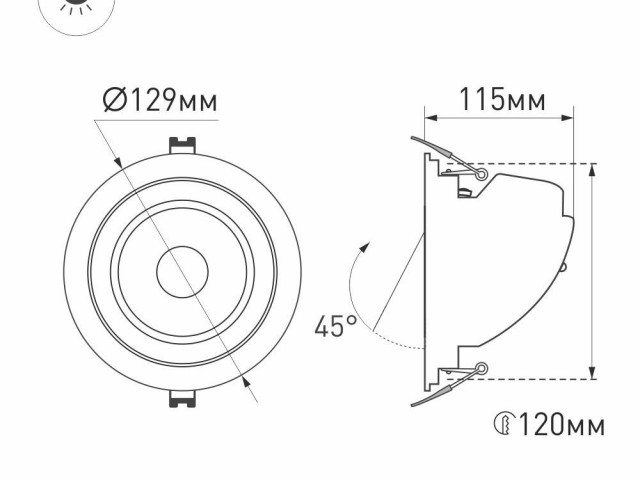 Светильник LTD-EXPLORER-R130-20W Day4000 (WH, 38 deg) (Arlight, IP20 Металл, 3 года) фото:14
