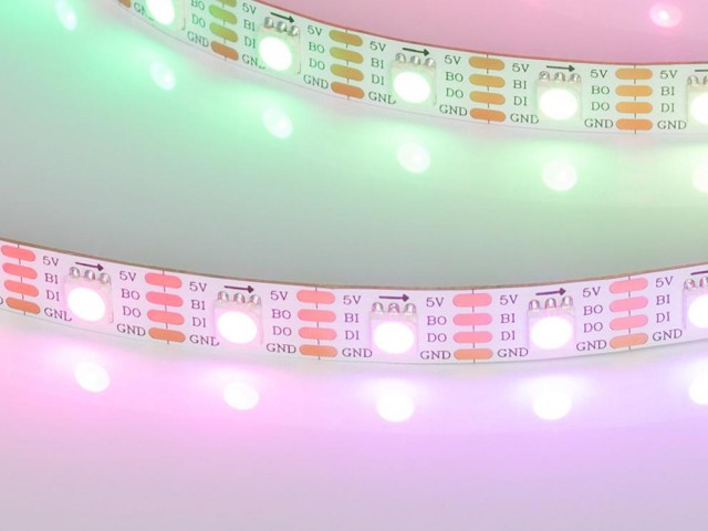 Лента SPI-B60-10mm 5V RGB-PX1-BPT (12 W/m, IP20, 5060, 5m) (Arlight, бегущий огонь) фото:3