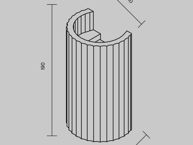 Настенный светильник (бра) Technical C124WL-GU10-02-W фото:1
