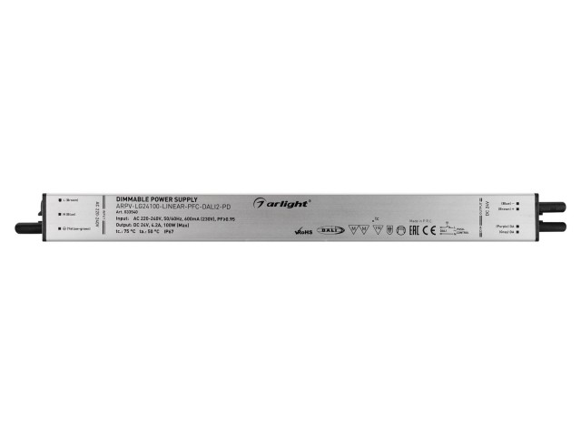 Блок питания ARPV-LG24100-LINEAR-PFC-DALI2-PD (24V, 4.2A, 100W) (Arlight, IP67 Металл, 5 лет) фото:7