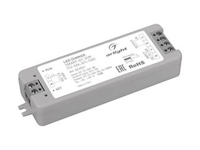 Диммер SMART-D1-DIM (12-36V, 0/1-10V) (Arlight, IP20 Пластик, 5 лет) фото:2