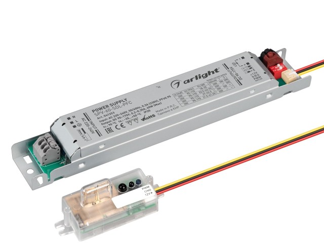 Блок питания SPV-60-SDL-PFC (60W, 90-175V, 0.2-0.35A) (Arlight, IP20 Металл, 5 лет) фото:1