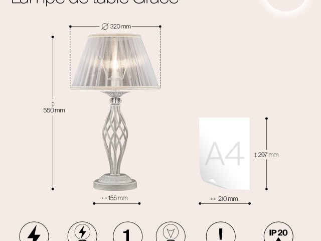 Настольный светильник Maytoni ARM247-00-G фото:6